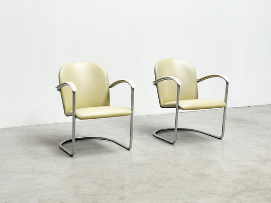 Image 1 of Pair lounge chairs model 414 by WH Gispen 