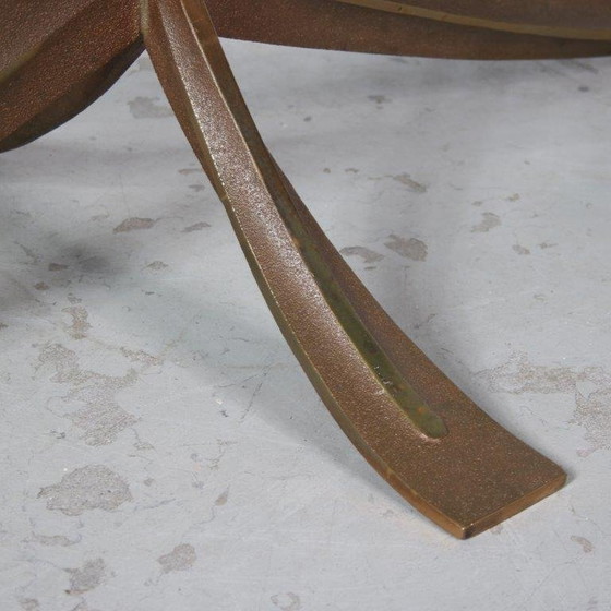 Image 1 of Brass Coffee Table by Michel Mangematin & Roger Bruny, France 1960