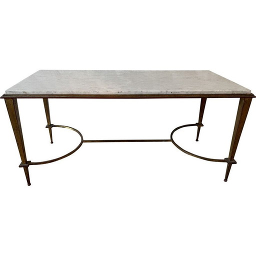 Vintage coffee table with iron legs Ramsay, 1960