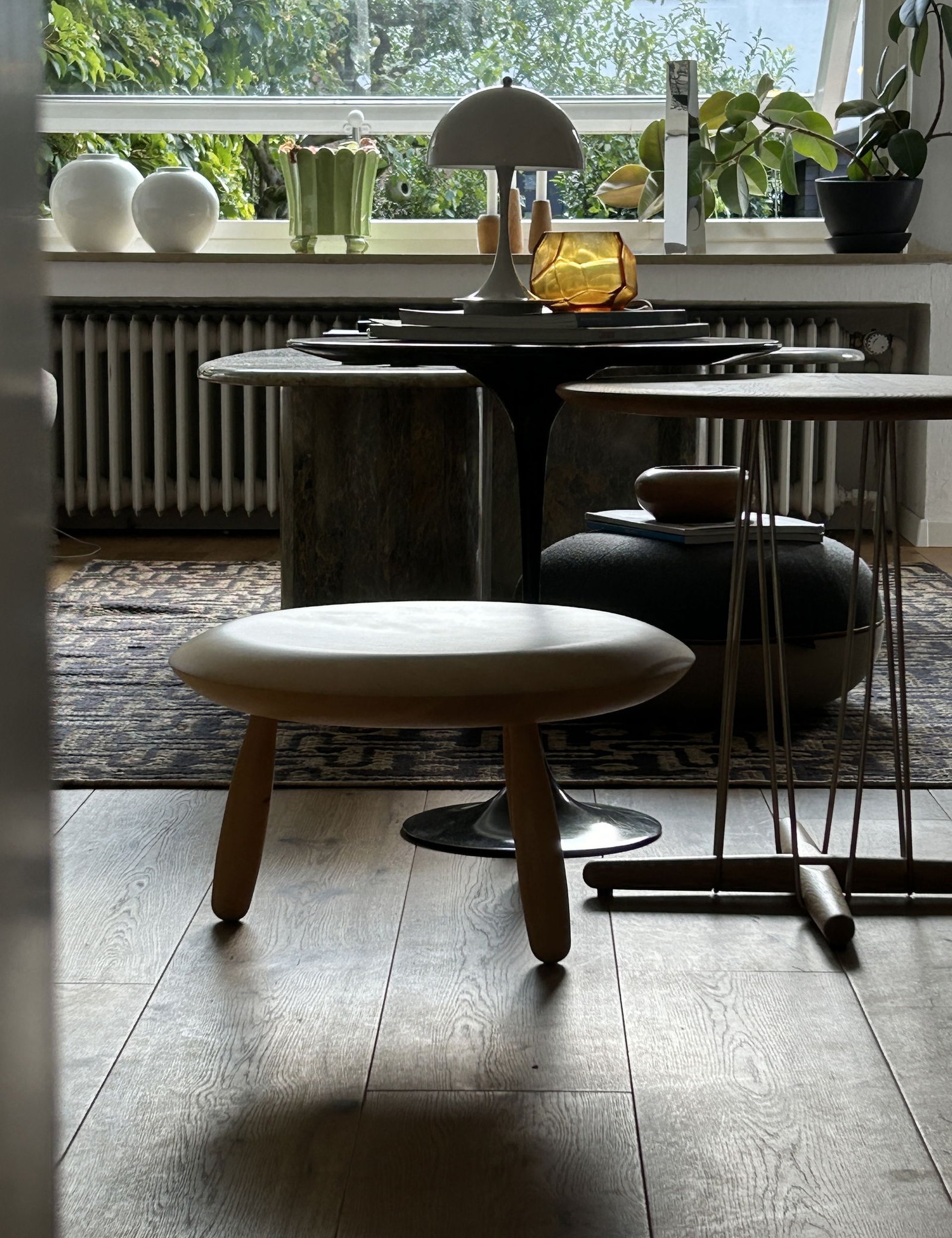 希少 ヴィンテージ Ikea Karljohan パイン無垢材 サイドテーブル