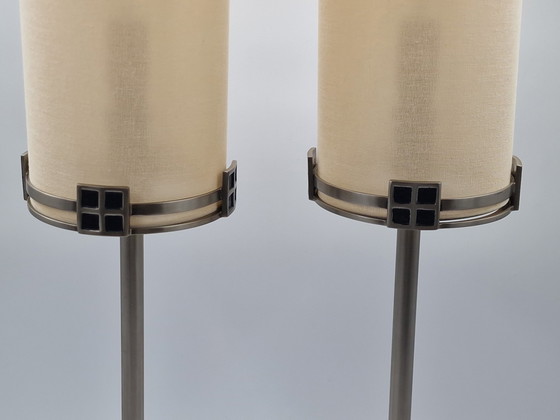 Image 1 of Pair modernist design lamps