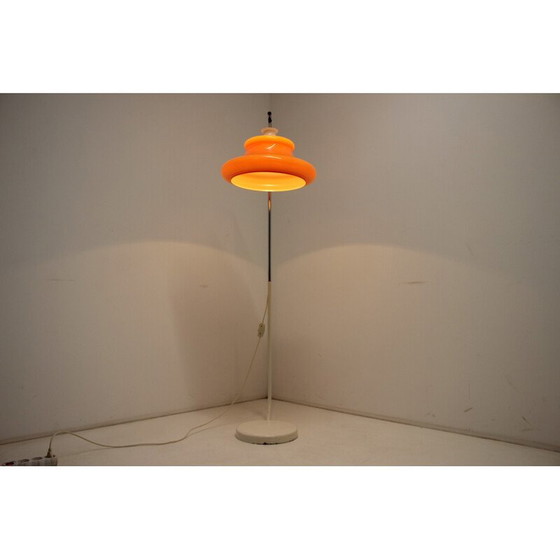 Image 1 of Mid-century metal and plastic floor lamp, Czechoslovakia 1970s