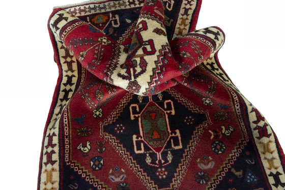 Image 1 of Hand-knotted Shiraz nomad rug - 150 X 82 Cm