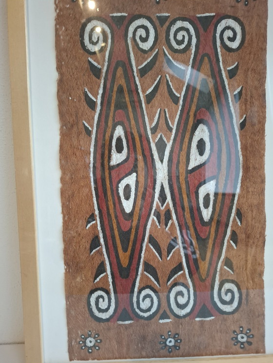 Image 1 of Rare Kulit Kayu Tree Bast Sheet Cloth Maro Tapa West Papua Indonesia