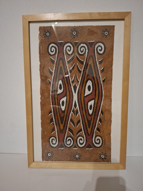 Image 1 of Rare Kulit Kayu Tree Bast Sheet Cloth Maro Tapa West Papua Indonesia