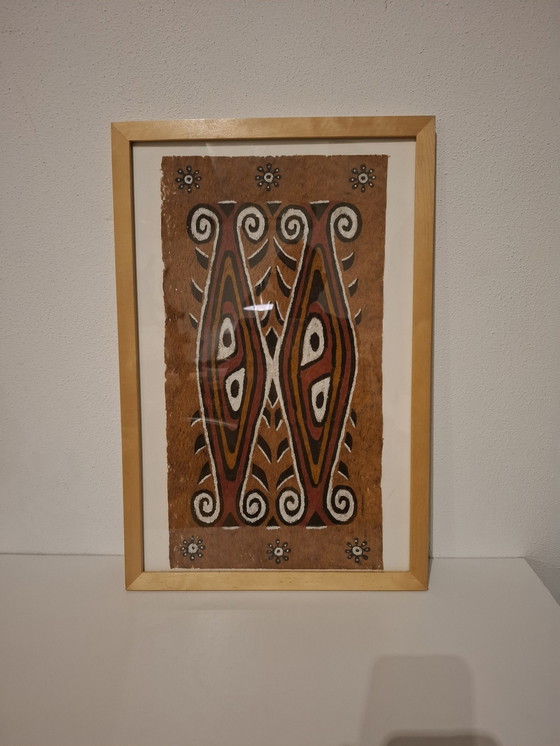 Image 1 of Rare Kulit Kayu Tree Bast Sheet Cloth Maro Tapa West Papua Indonesia