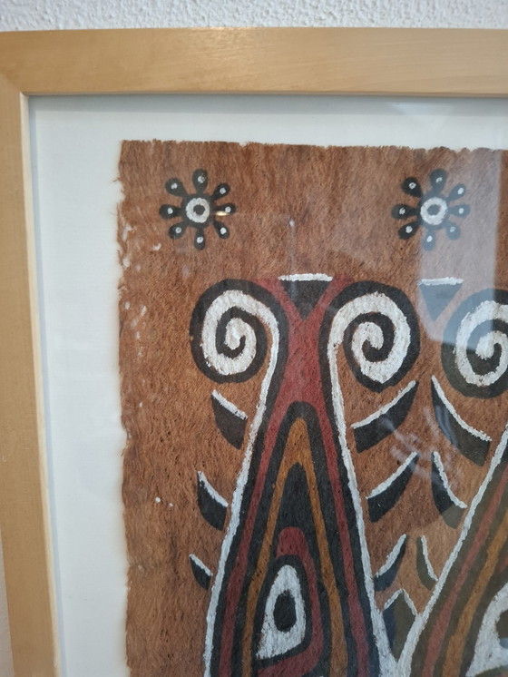 Image 1 of Rare Kulit Kayu Tree Bast Sheet Cloth Maro Tapa West Papua Indonesia