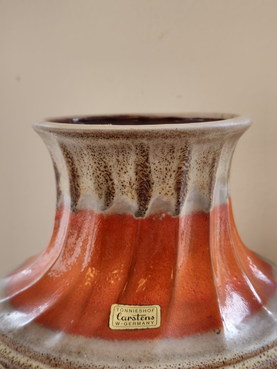 Image 1 of Vintage Carstens Tönnieshof West Germany Vase Orange