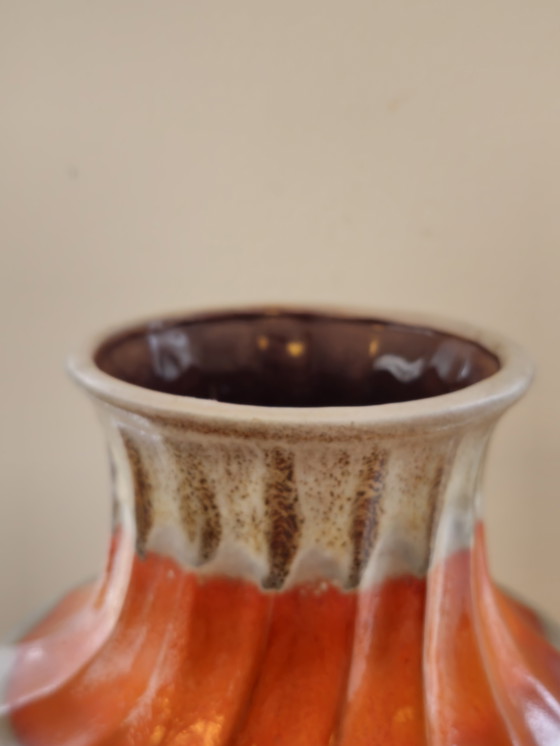 Image 1 of Vintage Carstens Tönnieshof West Germany Vase Orange