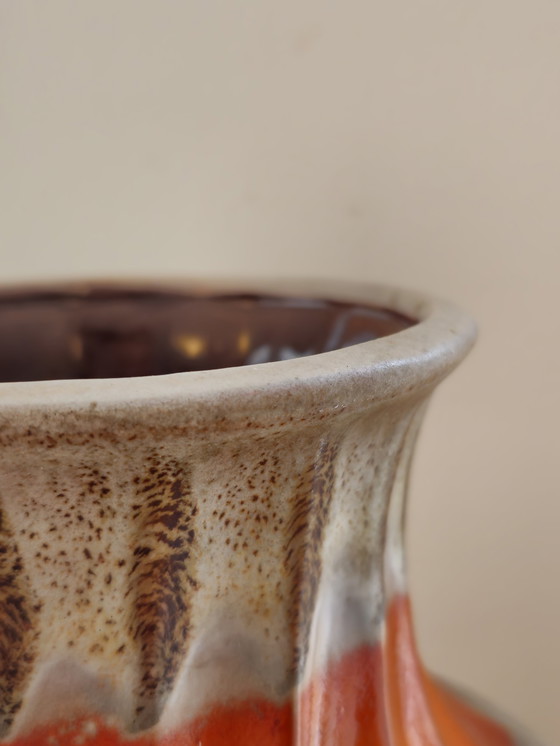 Image 1 of Vintage Carstens Tönnieshof West Germany Vase Orange