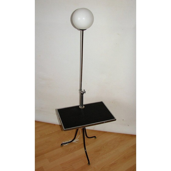 Image 1 of Vintage floor lamp with table, 1960s