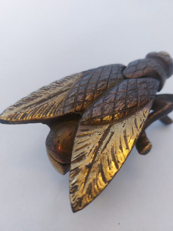 Image 1 of Joyero de latón con forma de mosca 