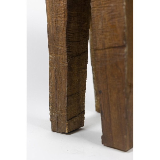 Image 1 of Set of 4 vintage elmwood stools, 1970