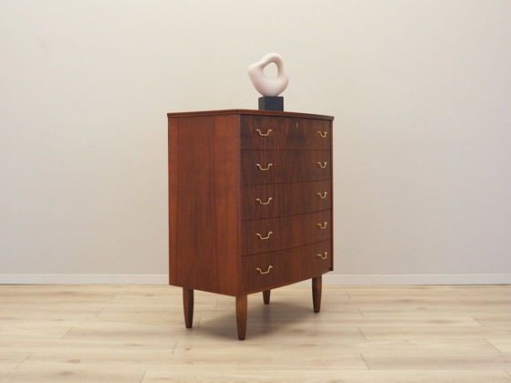 Image 1 of Walnut Chest Of Drawers, Danish Design, 1970S, Production: Denmark