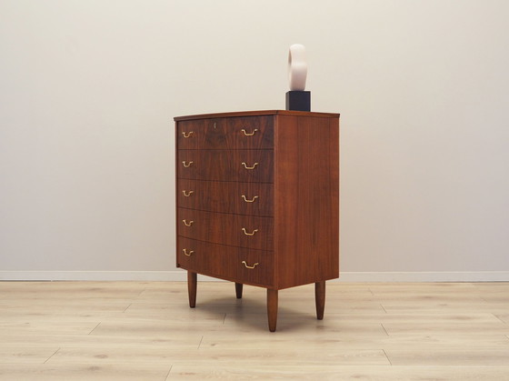 Image 1 of Walnut Chest Of Drawers, Danish Design, 1970S, Production: Denmark