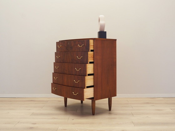 Image 1 of Walnut Chest Of Drawers, Danish Design, 1970S, Production: Denmark