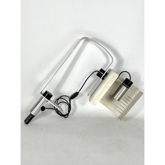 Image 1 of Vintage Italian aluminum and lacquer desk lamp, 1960s