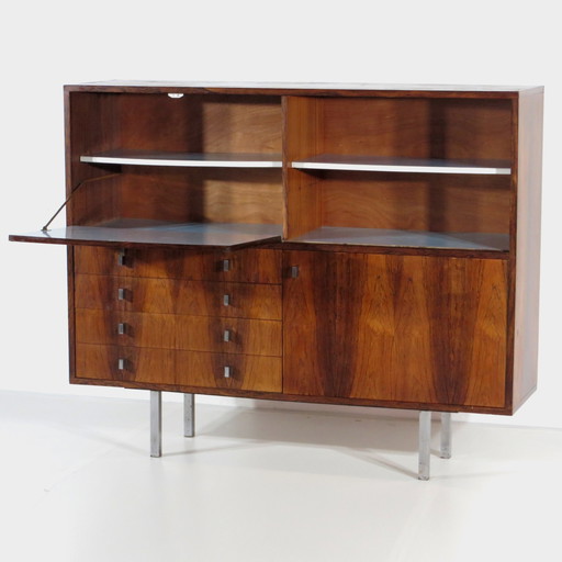 Rosewood highboard sideboard, Alfred Hendrickx - Belform