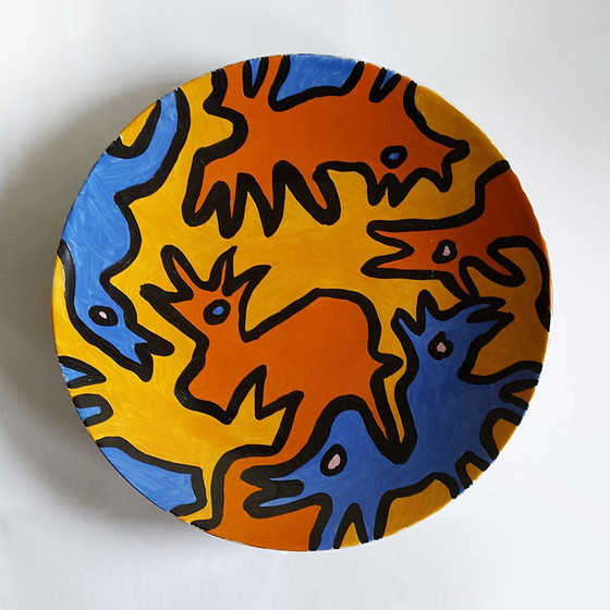 Image 1 of Ceramic Centerpiece Bowl by Hetty Van Der Linden