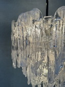 Lampadario in vetro fuso Mazzega - Murano