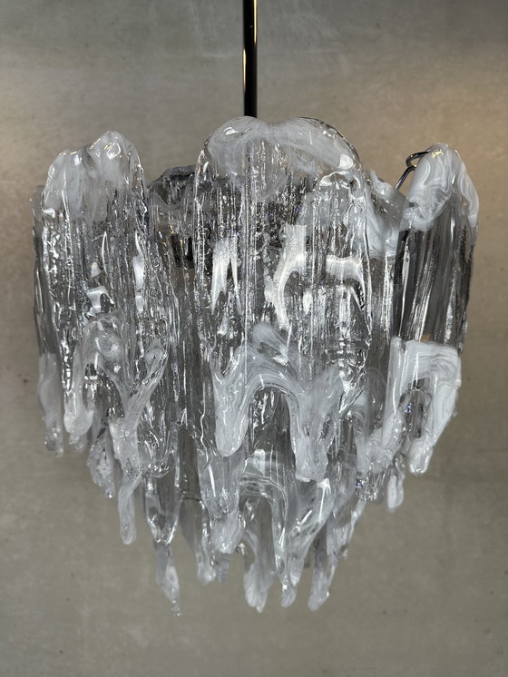 Image 1 of Lustre Mazzega 'melting glass' - Murano