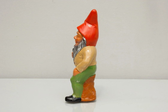 Image 1 of Gnomo da giardino in ceramica con pipa, 1950, Clemens Spang