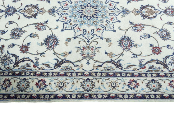 Image 1 of Hand-knotted Nain 9 La Carpet With Silk - 200 X 130 Cm