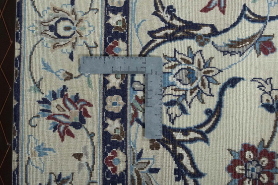 Image 1 of Hand-knotted Nain 9 La Carpet With Silk - 200 X 130 Cm