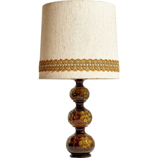 Vintage ceramic table lamp for Kaiser Leuchten, Germany