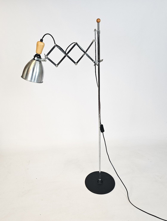 Image 1 of Ikea Design - Harmonica/Scissors Floor Lamp - Sweden - 90'S