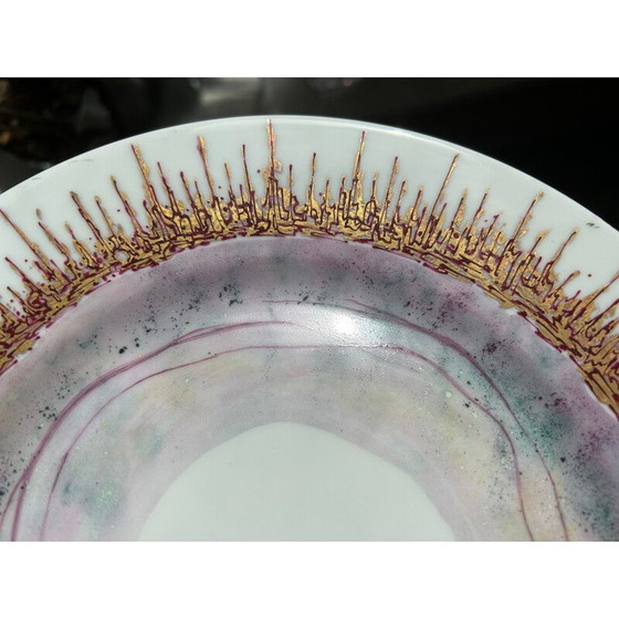 Image 1 of Vintage porcelain plate by Léone Hébert