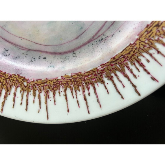 Image 1 of Vintage porcelain plate by Léone Hébert