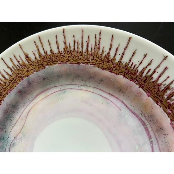 Image 1 of Vintage porcelain plate by Léone Hébert