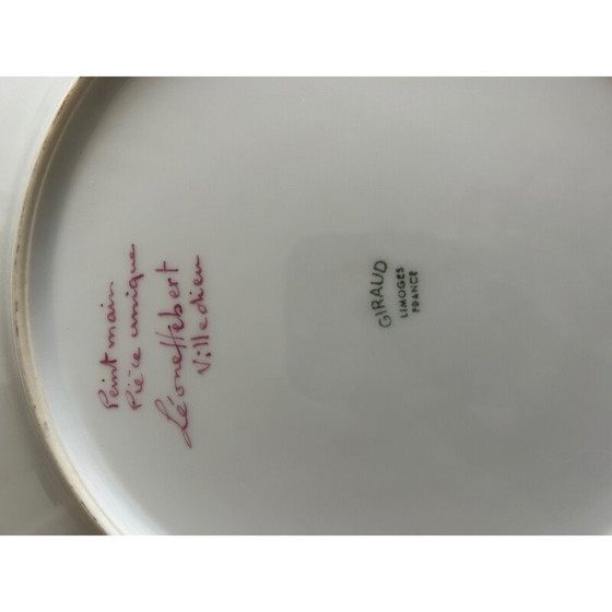 Image 1 of Vintage porcelain plate by Léone Hébert