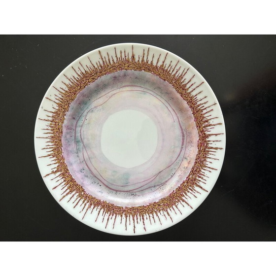 Image 1 of Vintage porcelain plate by Léone Hébert