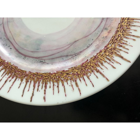 Image 1 of Vintage porcelain plate by Léone Hébert
