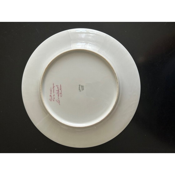 Image 1 of Vintage porcelain plate by Léone Hébert
