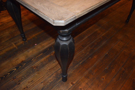 Image 1 of Dining Table Oak, Natural, Black Patine