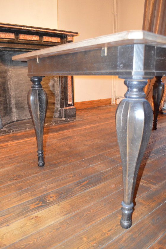 Image 1 of Dining Table Oak, Natural, Black Patine