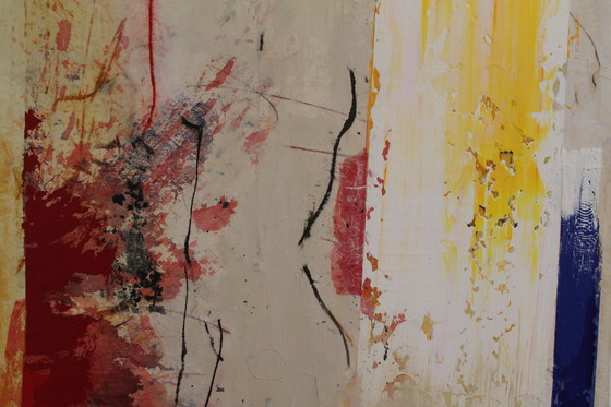 Image 1 of Image in red, yellow and blue