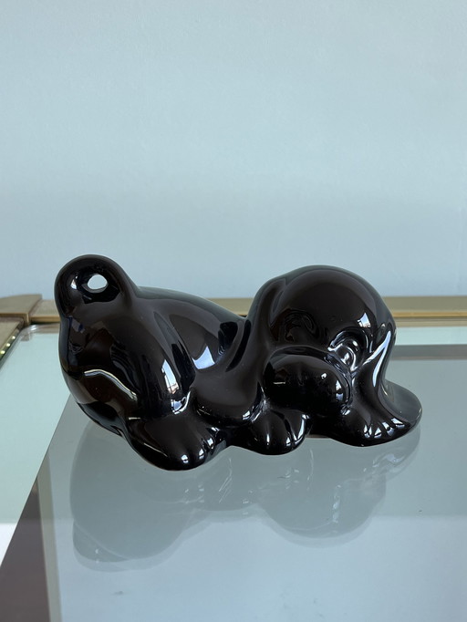 Vintage 1970s puppy statue