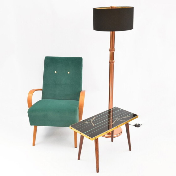 Image 1 of Pair of vintage beech armchairs by J. Smidek for Ton, Czechoslovakia 1960s
