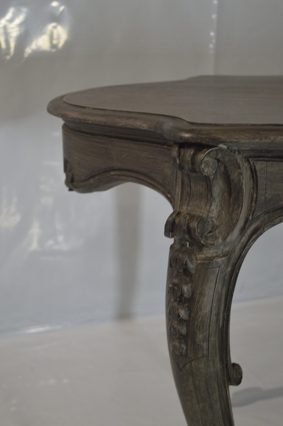 Image 1 of Wooden Table Gray, Beautiful Finish.