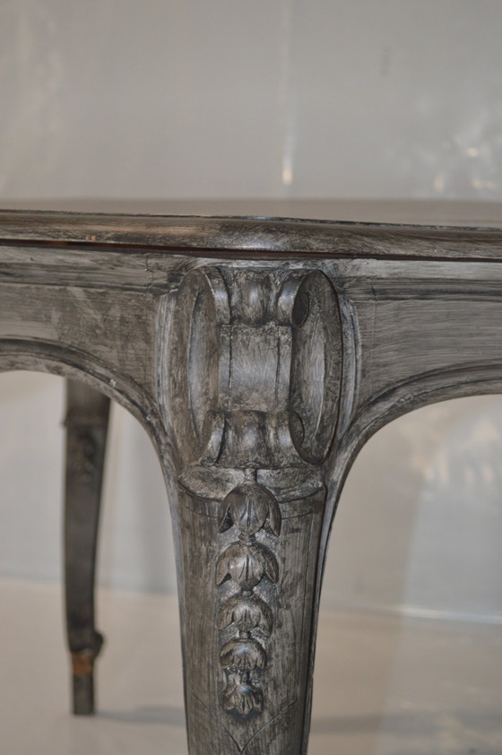 Image 1 of Wooden Table Gray, Beautiful Finish.