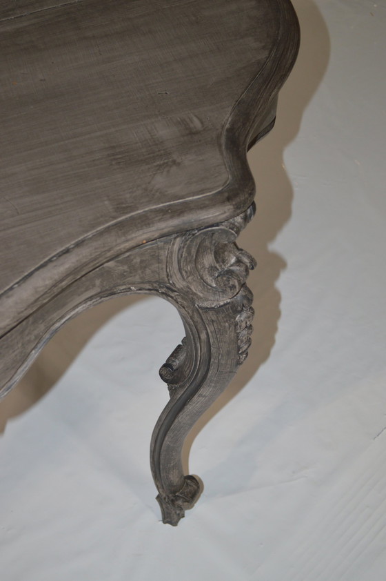 Image 1 of Wooden Table Gray, Beautiful Finish.