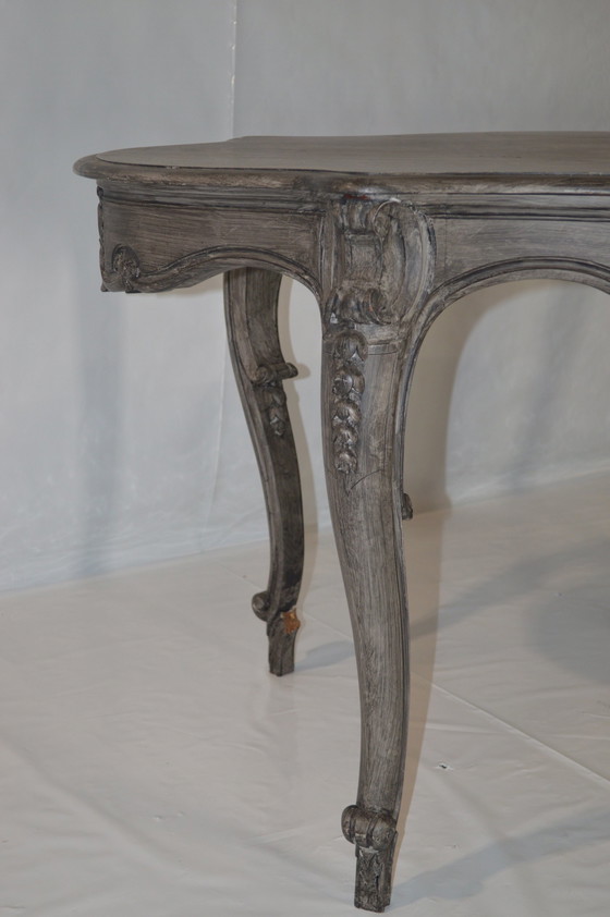 Image 1 of Wooden Table Gray, Beautiful Finish.