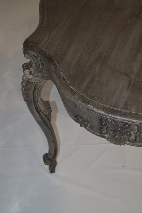 Image 1 of Wooden Table Gray, Beautiful Finish.