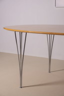 1X Tavolo da pranzo Superellipse di Piet Hein e Bruno Mathsson, 1979, Fritz Hansen