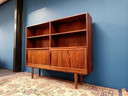 Mobiletto da parete vintage in palissandro