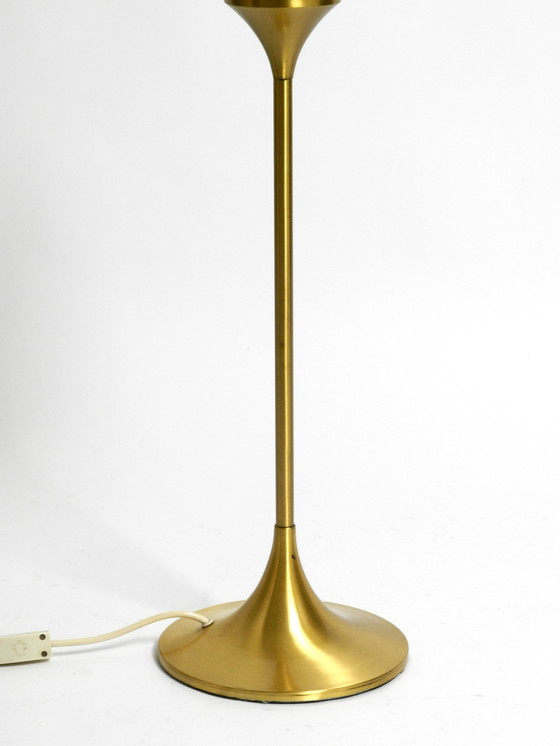 Image 1 of Magnifique lampe de table ou lampadaire des années 1960 avec une grande boule en verre de Sölken Leuchten